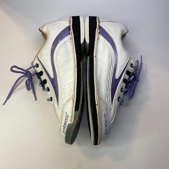 Dyno-thane / Dynorooz Pro Sport Bowling Shoes Is Women’s 7.5 White/purple - Picture 7 of 8
